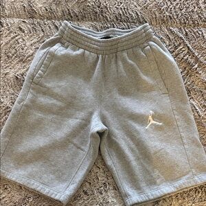 Jordan grey sweatpant shorts